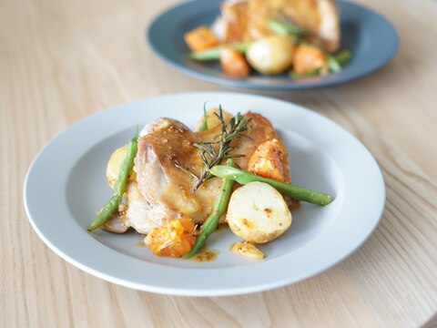 鶏もも肉のオレンジソース